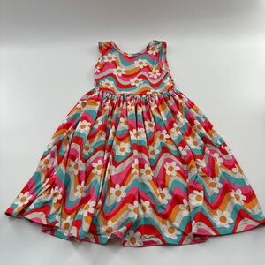 Mila & Rose Groovy Daisy Tank Dress – Size 5–6, Flowy Skirt